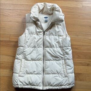 Old Navy Beige Puffer Vest